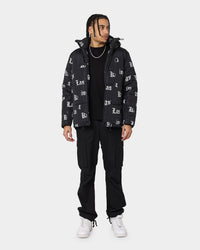 Last Kings Fragment Puffer Jacket Black