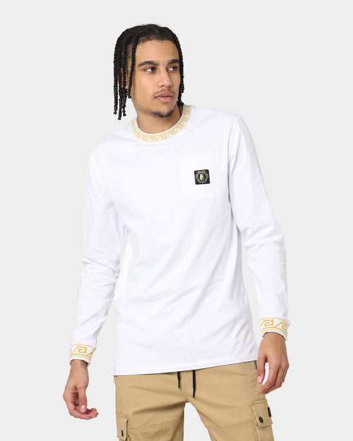 Last Kings Territorial Rib Long Sleeve T-Shirt White