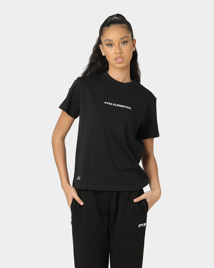 PYRA Women's Flow Logo T-Shirt Black/White