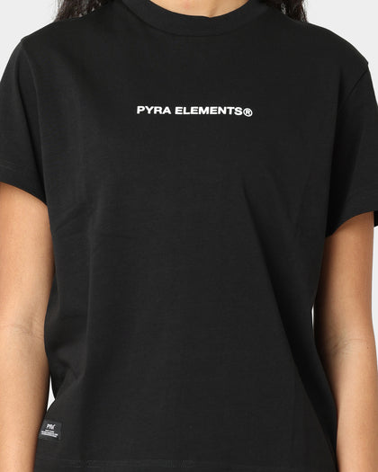 PYRA Women's Flow Logo T-Shirt Black/White