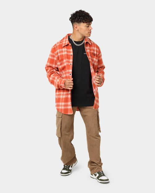 XLARGE Shadow Long Sleeve Shirt Orange