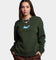 HUF Women's Italicized Crewneck Hunter Green