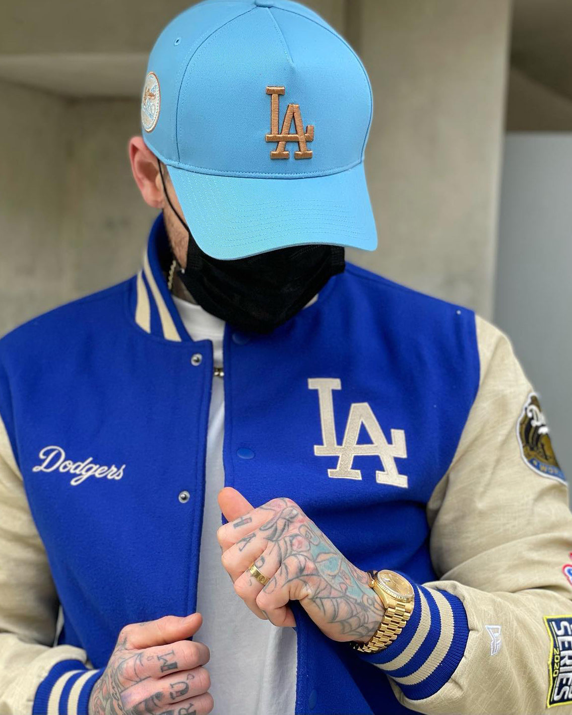 Los Angeles Dodgers ジャケット ネイビー mens-starter-navy-los-angeles-