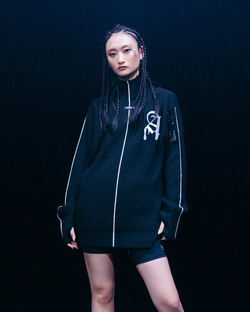 The Anti Order Affiliated High Neck Sweater Black/White