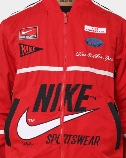 Nike Sportswear Mercato Woven Bomber Jacket University Red/Black/White