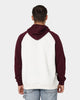 National Collegiate Athletic Association Harvard Crimson Two Tone Raglan Hoodie Vintage White