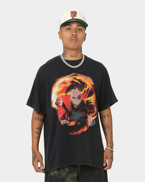 Goat Crew x Avatar: The Last Airbender Fire Elements Vintage T-Shirt Black Wash