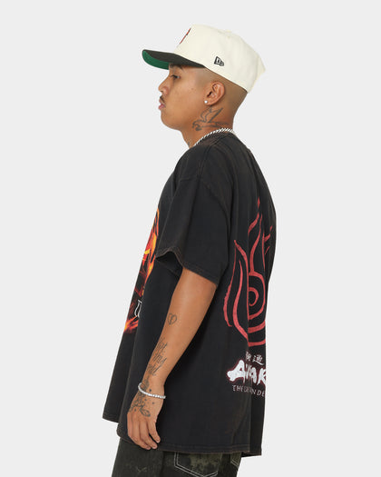 Goat Crew x Avatar: The Last Airbender Fire Elements Vintage T-Shirt Black Wash