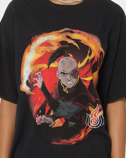 Goat Crew x Avatar: The Last Airbender Fire Elements Vintage T-Shirt Black Wash