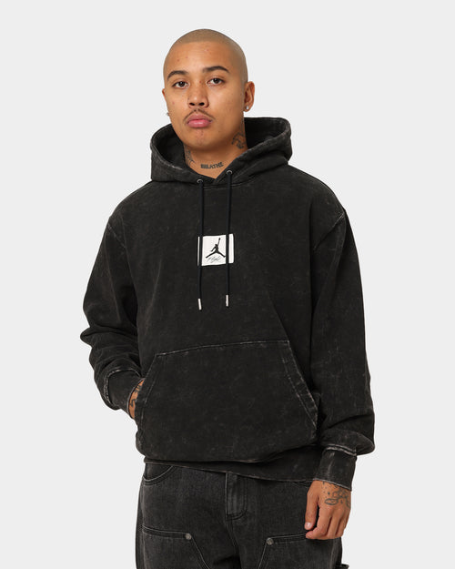 Jordan Essential Statement Washed Fleece Hoodie Black