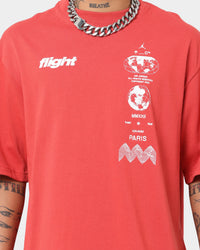 Jordan Flight Heritage 85 Stacked Logo T-Shirt Red Clay