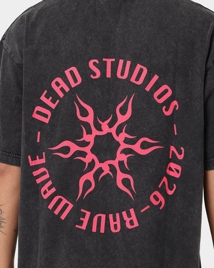 Dead Studios Iron Wave Vintage T-Shirt Vintage Black
