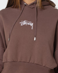 Stussy Women's Stock Hoodie Brown