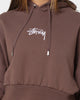 Stussy Women's Stock Hoodie Brown