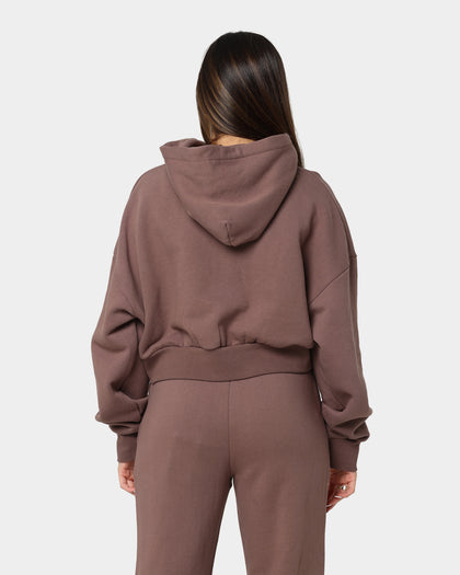 Stussy Women's Stock Hoodie Brown
