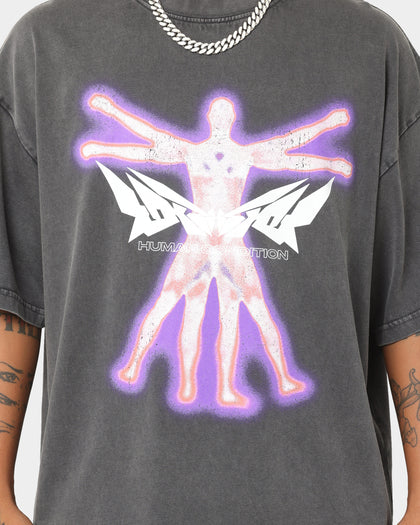 Loiter Human Condition Vintage T-Shirt Charcoal