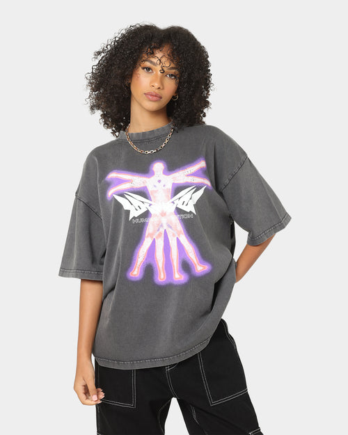 Loiter Human Condition Vintage T-Shirt Charcoal