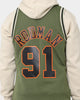 Mitchell & Ness Chicago Bulls Dennis Rodman #91 Flight Swingman Jersey Olive