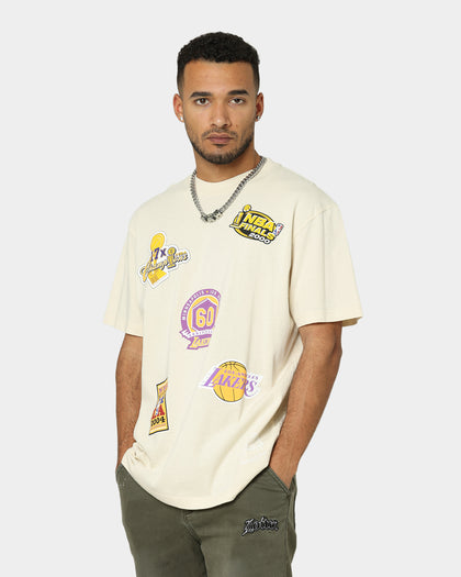 Mitchell & Ness Los Angeles Lakers Flight T-Shirt Faded Khaki