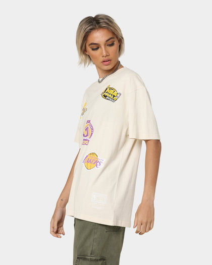 Mitchell & Ness Los Angeles Lakers Flight T-Shirt Faded Khaki