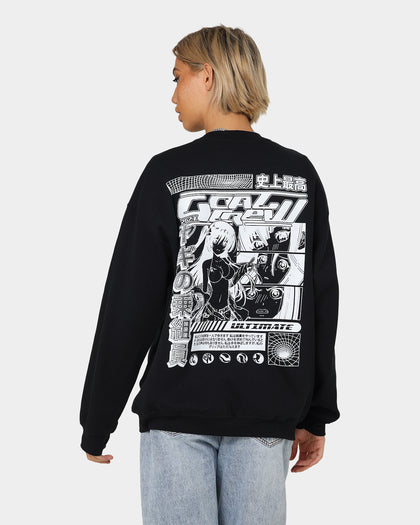 Goat Crew Anime Crewneck Black