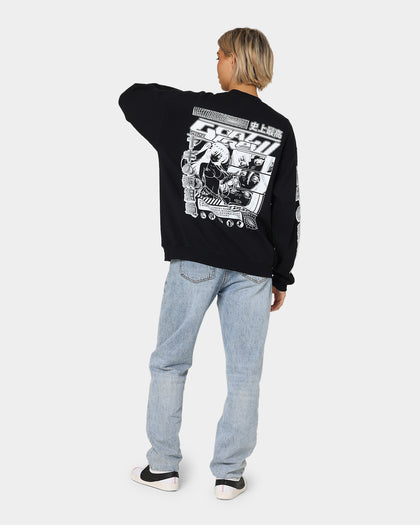Goat Crew Anime Crewneck Black