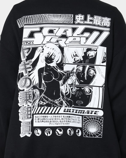 Goat Crew Anime Crewneck Black