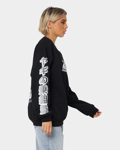 Goat Crew Anime Crewneck Black
