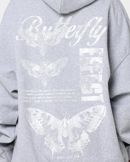 Rats Get Fat Butterfly Effect Hoodie Grey