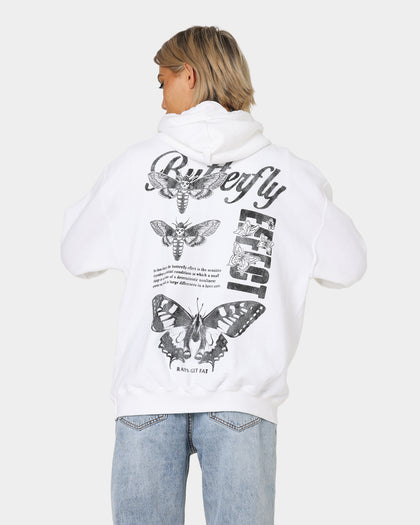 Rats Get Fat Butterfly Effect Hoodie White
