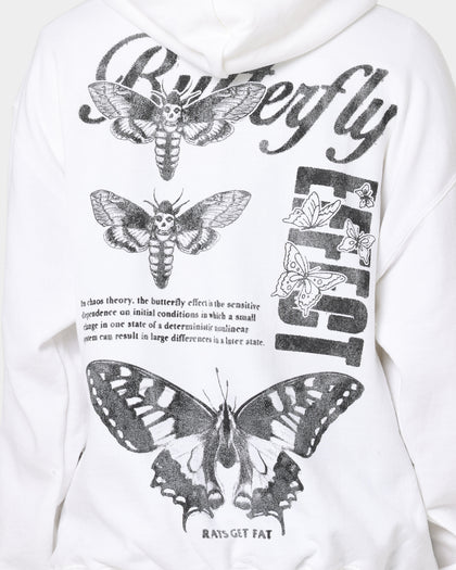 Rats Get Fat Butterfly Effect Hoodie White