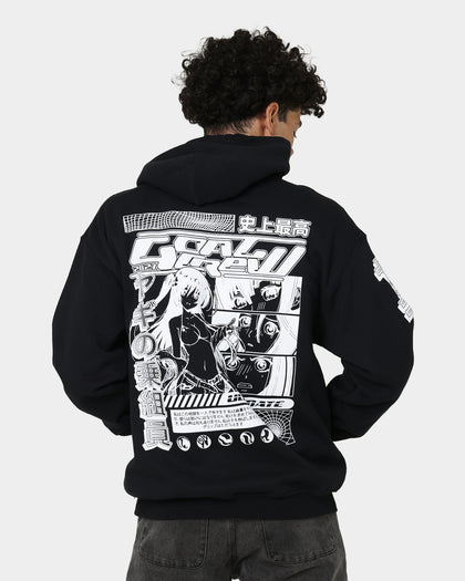 Goat Crew Anime Hoodie Black