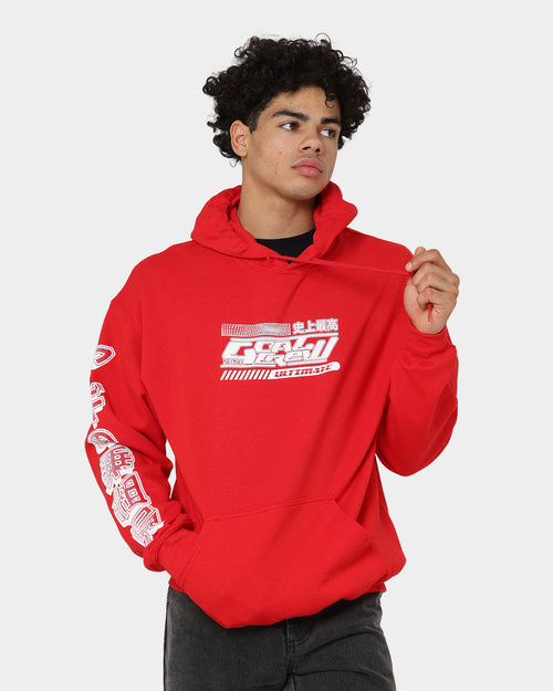 Goat Crew Anime Hoodie Red