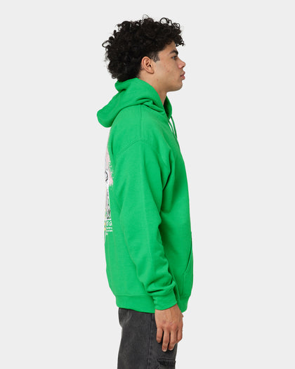 Rats Get Fat Paint Flower Hoodie Green