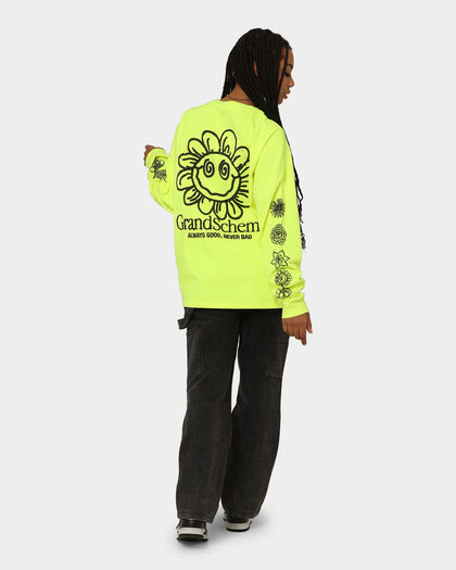 Grand Scheme Always Good Long Sleeve T-Shirt Fluro Yellow