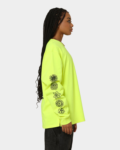 Grand Scheme Always Good Long Sleeve T-Shirt Fluro Yellow
