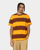 Grand Scheme Yarn Dyed Short Sleeve T-Shirt Brown/Yellow