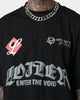 Loiter Void Multi Logo Vintage T-Shirt Vintage Black