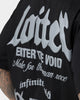 Loiter Void Multi Logo Vintage T-Shirt Vintage Black