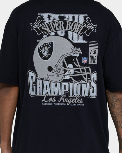 Mitchell & Ness Las Vegas Raiders Vintage Superbowl T-Shirt Faded Black