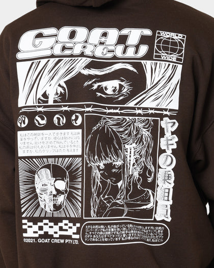Goat Crew Harajuku Hoodie Brown