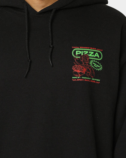 Goat Crew Pizza Shop Hoodie Black