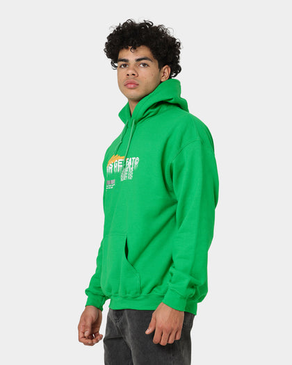 Rats Get Fat Spray Butterfly Hoodie Green