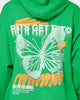 Rats Get Fat Spray Butterfly Hoodie Green