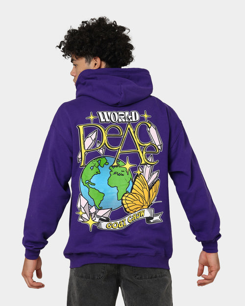 Goat Crew World Peace Hoodie Purple