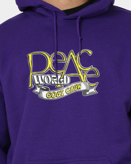 Goat Crew World Peace Hoodie Purple