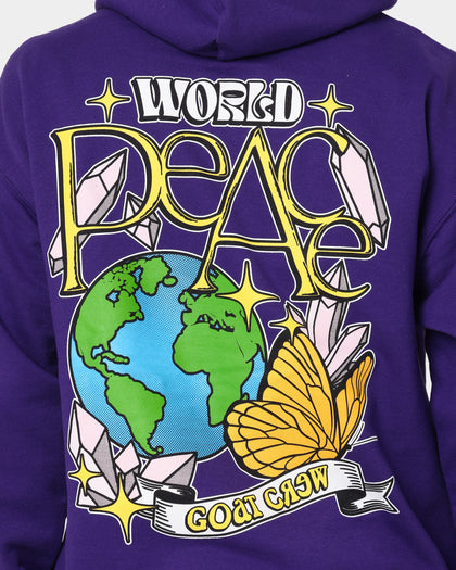 Goat Crew World Peace Hoodie Purple