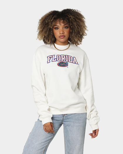 National Collegiate Athletic Association Women's Florida Gators Vintage Ember Arch Crewneck Vintage White