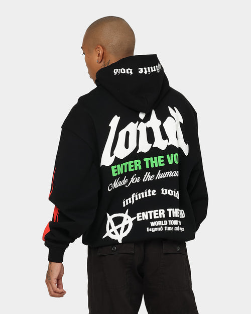 Loiter Void Multi Logo Hoodie Black/Multi