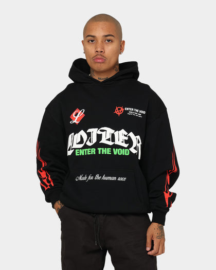 Loiter Void Multi Logo Hoodie Black/Multi